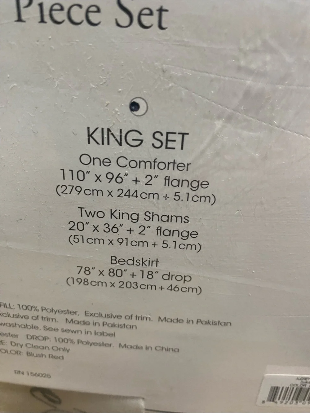 Rose Tree Audrey 4-Pc. Comforter Set, King 1 Comfortet 2 Pillow Shams 1 bedskirt